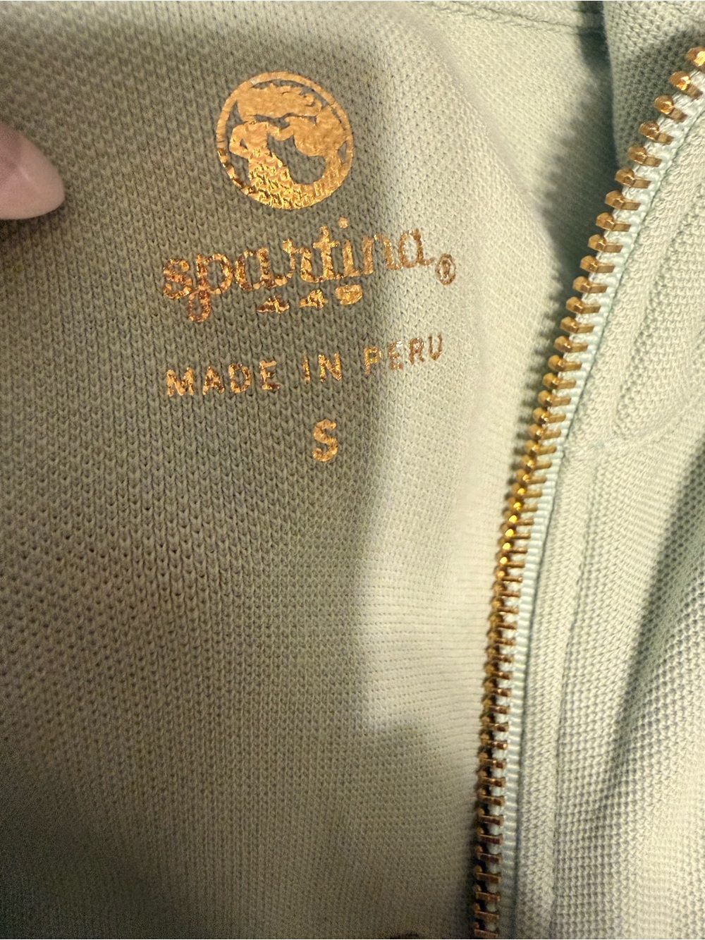 Spartina 449 Serena Mint Green Center Front Half-Zip Sleeveless Top - Picture 8 of 8